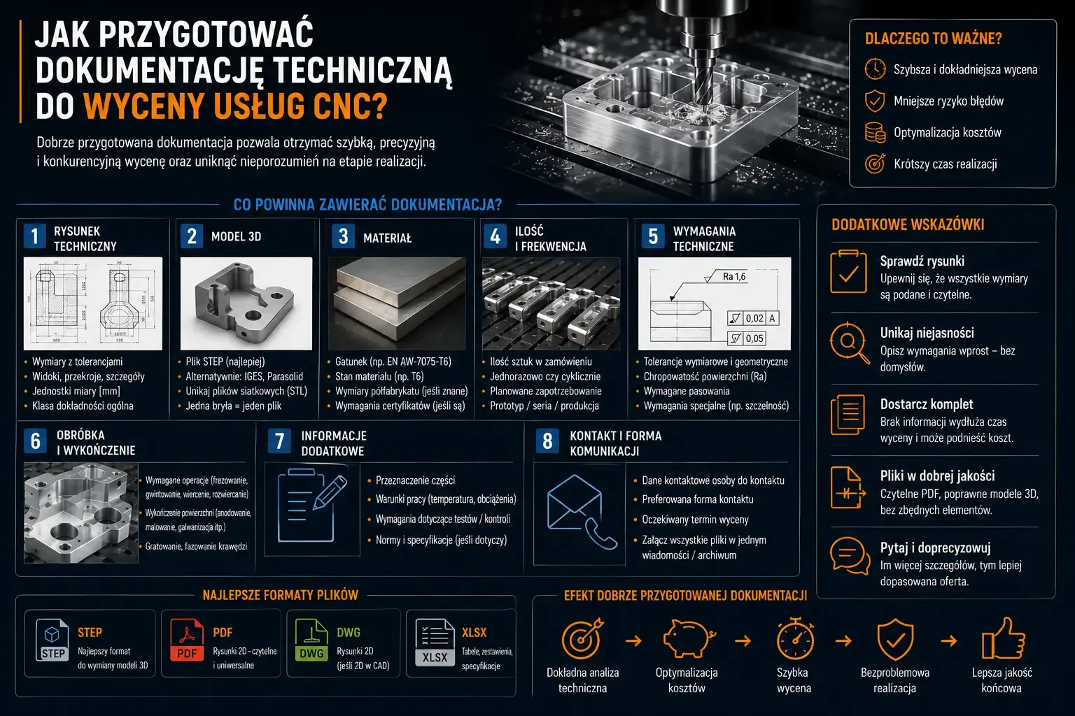 Jak przygotować dokumentację techniczną do wyceny usług CNC